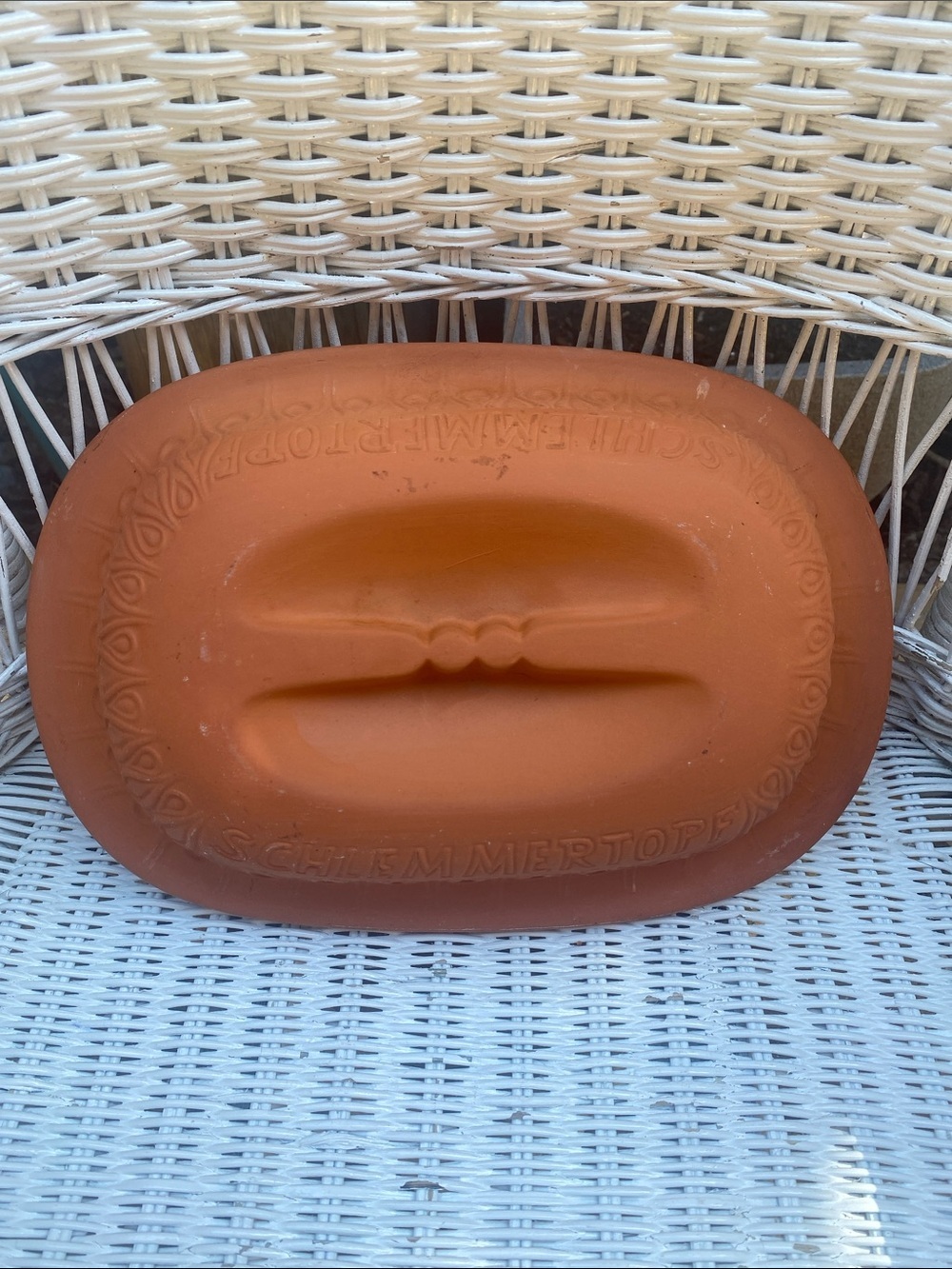 Terracotta Schlemmer Topf Clay Baker - Rust Orange - Picture 6 of 16
